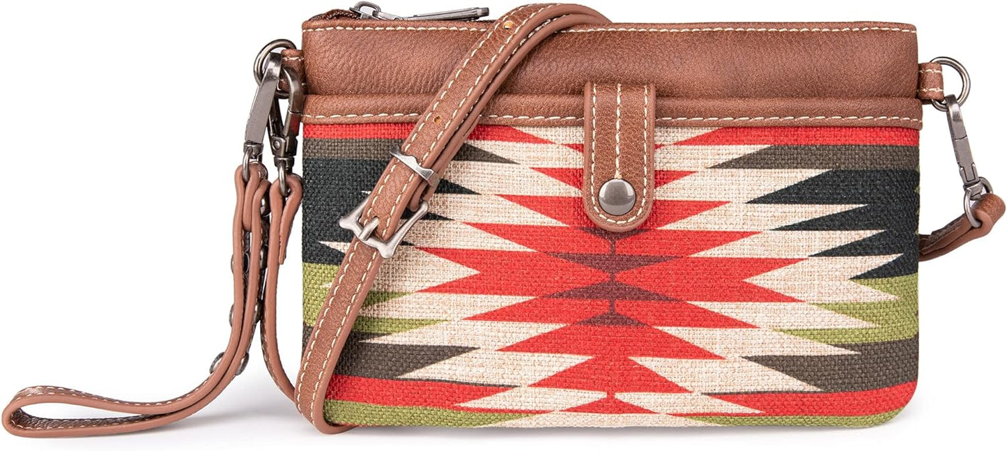 Wrangler Western Crossbody Bags for Women Clutch Wristlet Purse