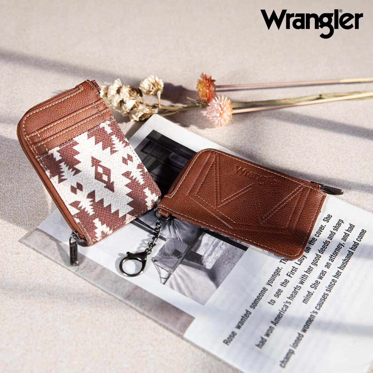 Montana West Wrangler Card Wallet Boho Aztec Credit Card Holder for Women