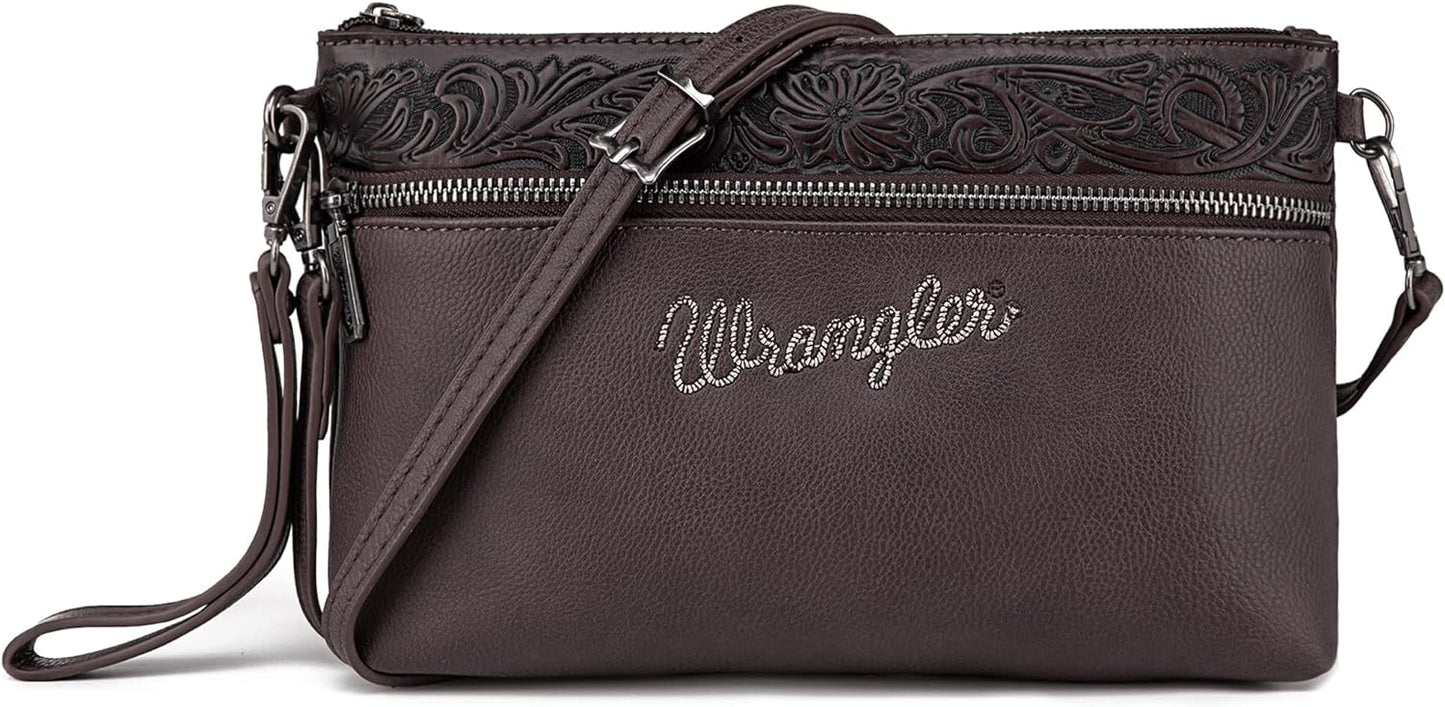 Wrangler Western Crossbody Bags for Women Clutch Wristlet Purse