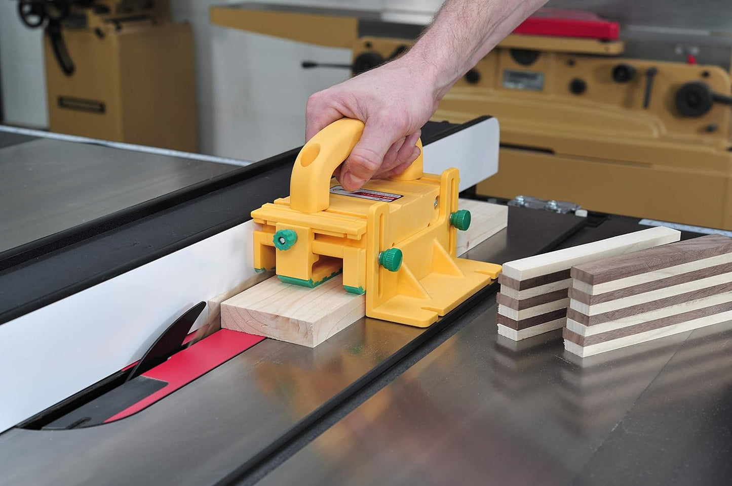 MICROJIG GRR-RIPPER GR-100 3D Table Saw Pushblock, Yellow