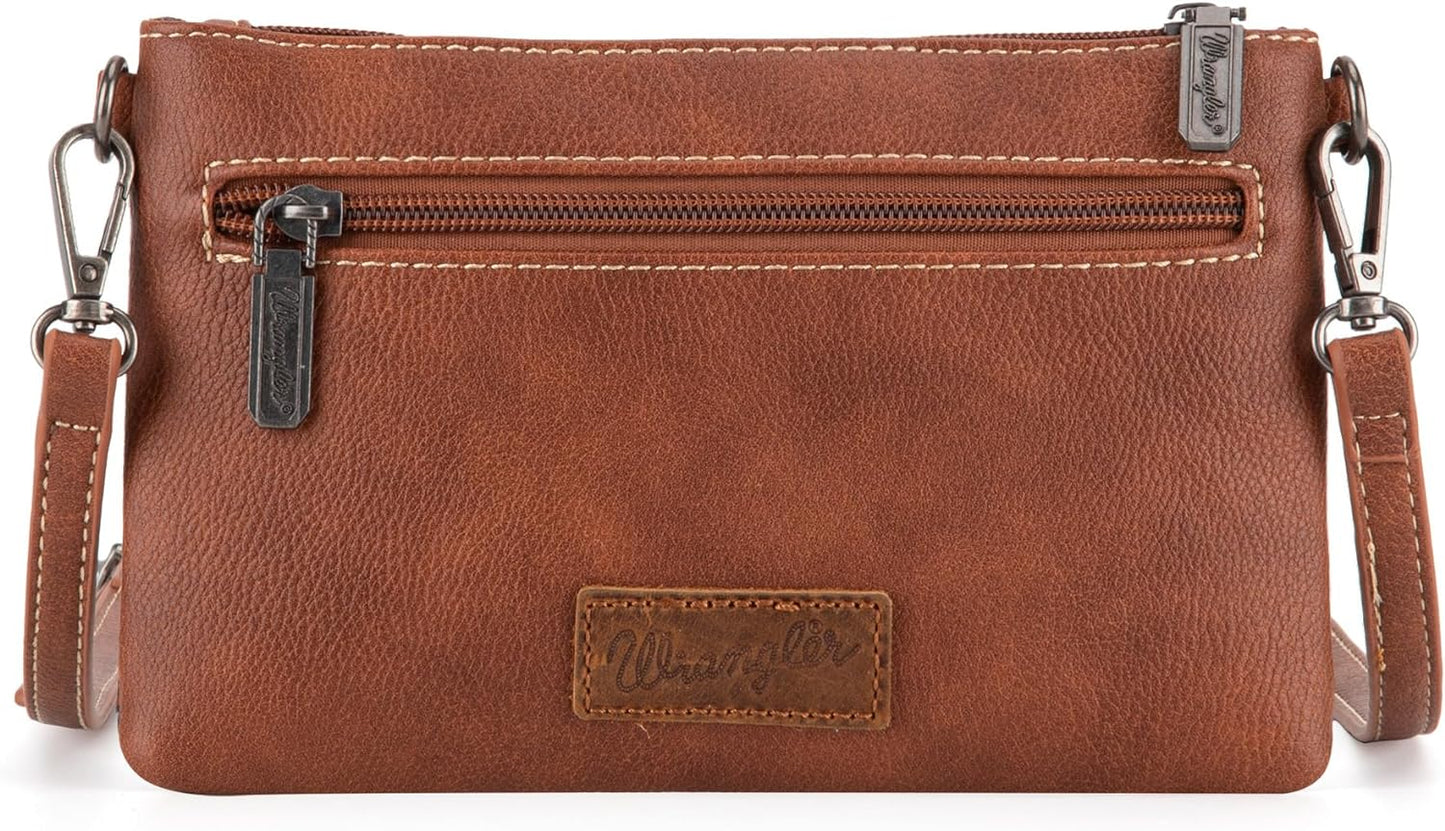 Wrangler Western Crossbody Bags for Women Clutch Wristlet Purse