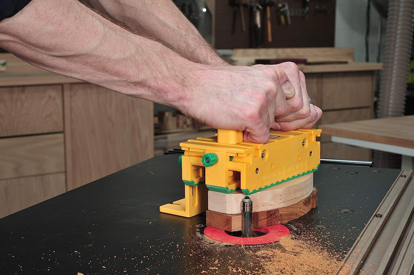 MICROJIG GRR-RIPPER GR-100 3D Table Saw Pushblock, Yellow