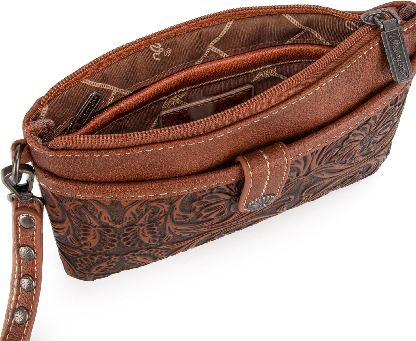 Wrangler Western Crossbody Bags for Women Clutch Wristlet Purse