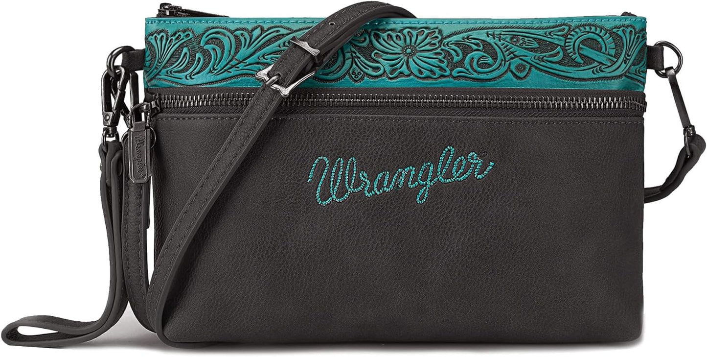 Wrangler Western Crossbody Bags for Women Clutch Wristlet Purse