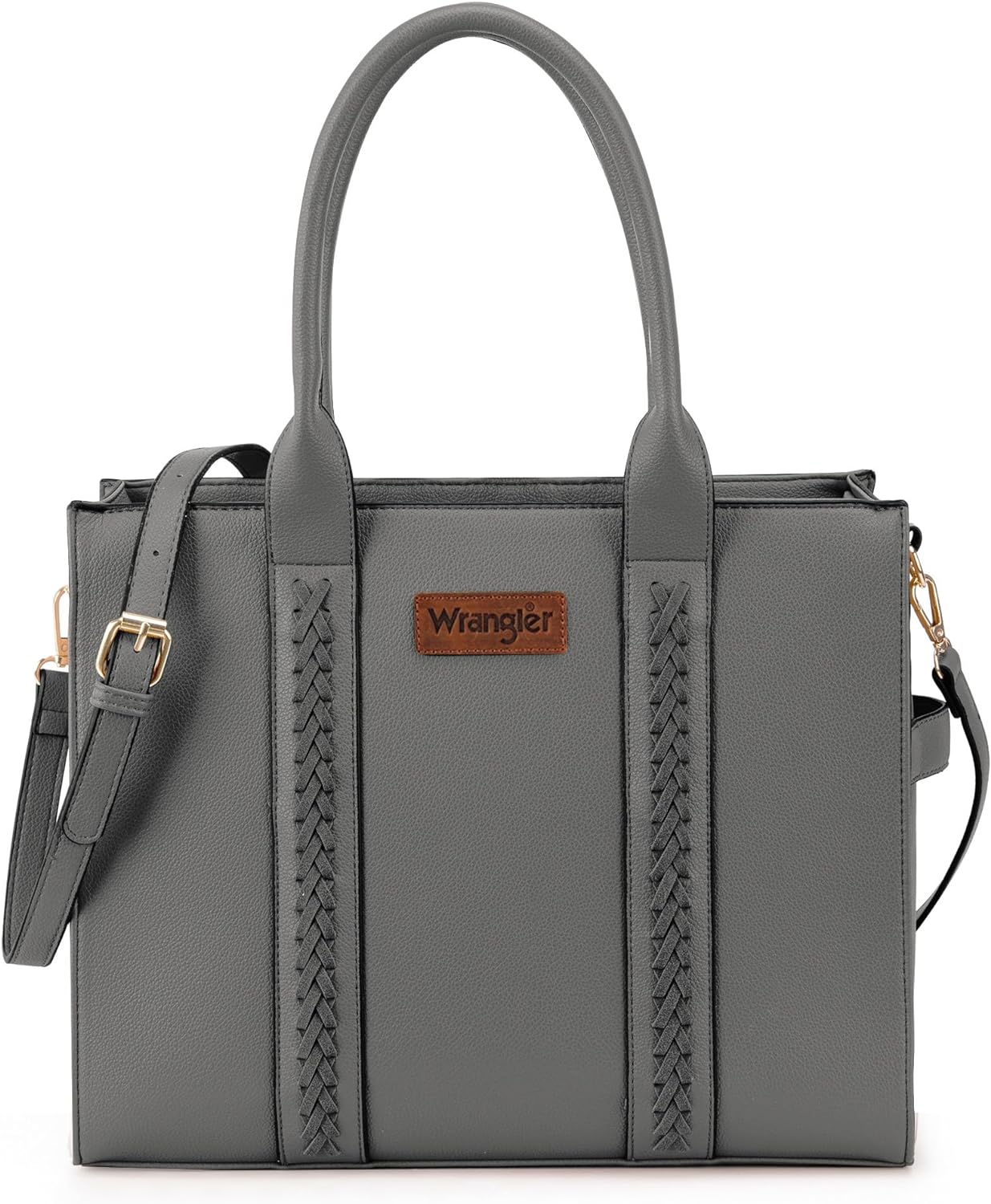 Wrangler Tote Bag for Women Shoulder Purse Handbag with Zipper Crossbody Bag