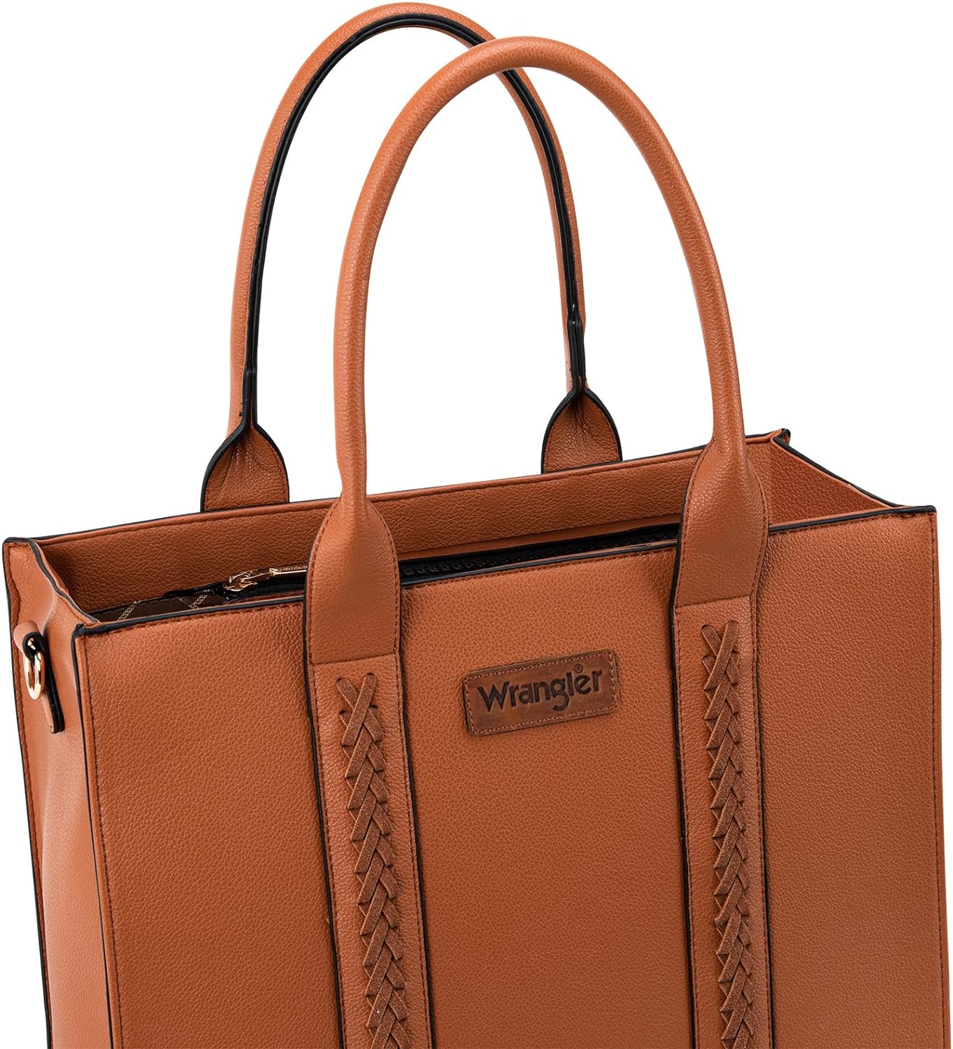 Wrangler Tote Bag for Women Shoulder Purse Handbag with Zipper Crossbody Bag