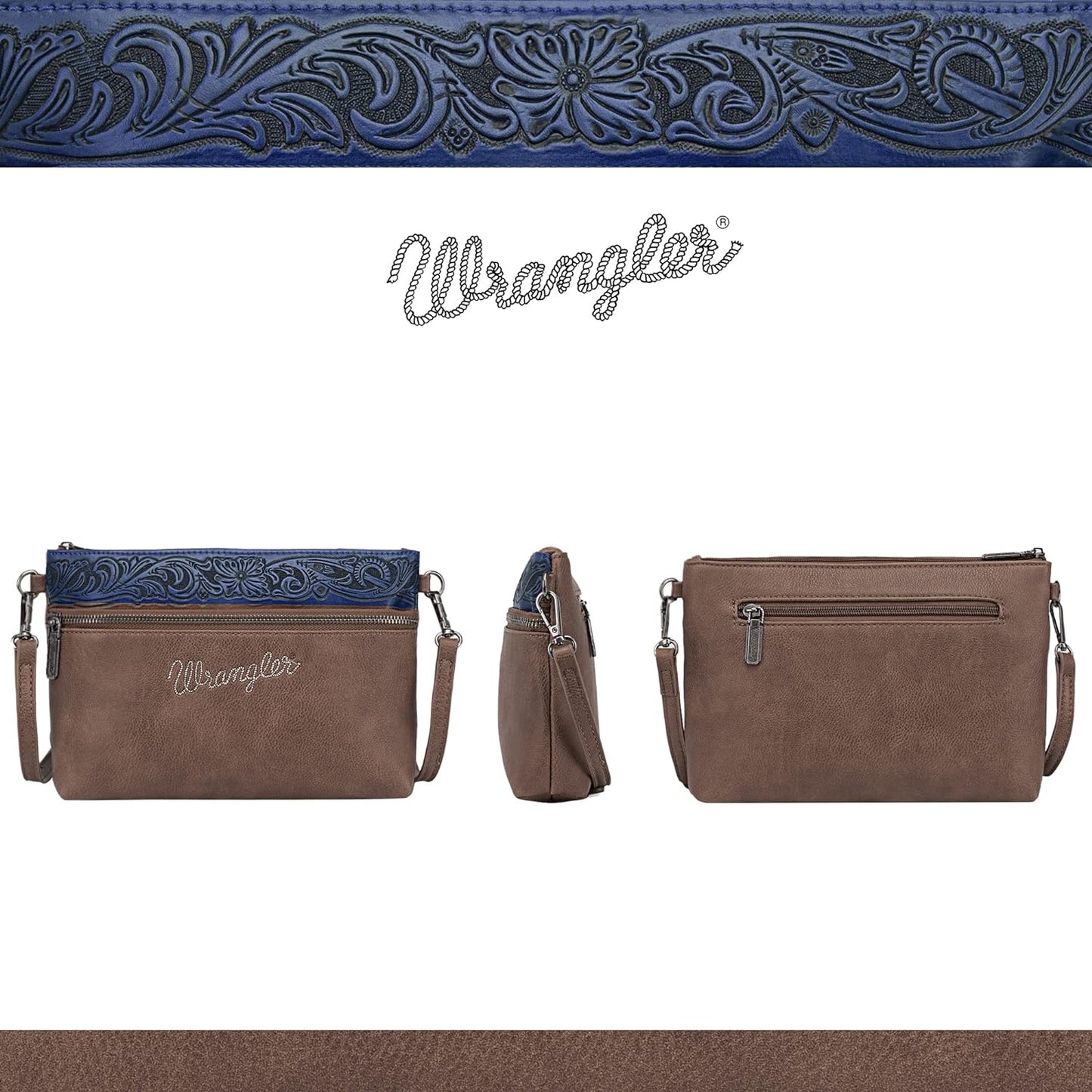 Wrangler Western Crossbody Bags for Women Clutch Wristlet Purse