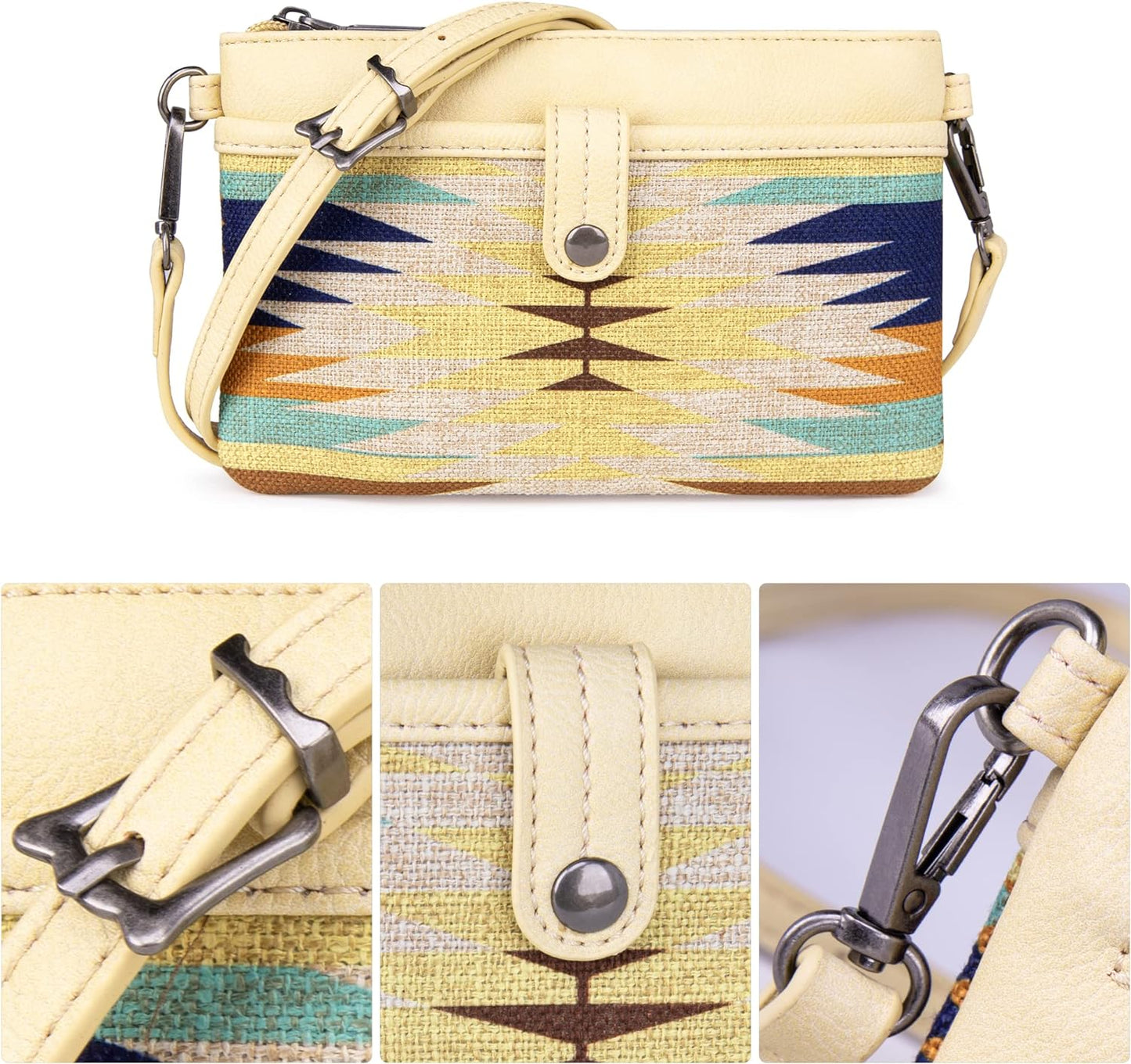 Wrangler Western Crossbody Bags for Women Clutch Wristlet Purse