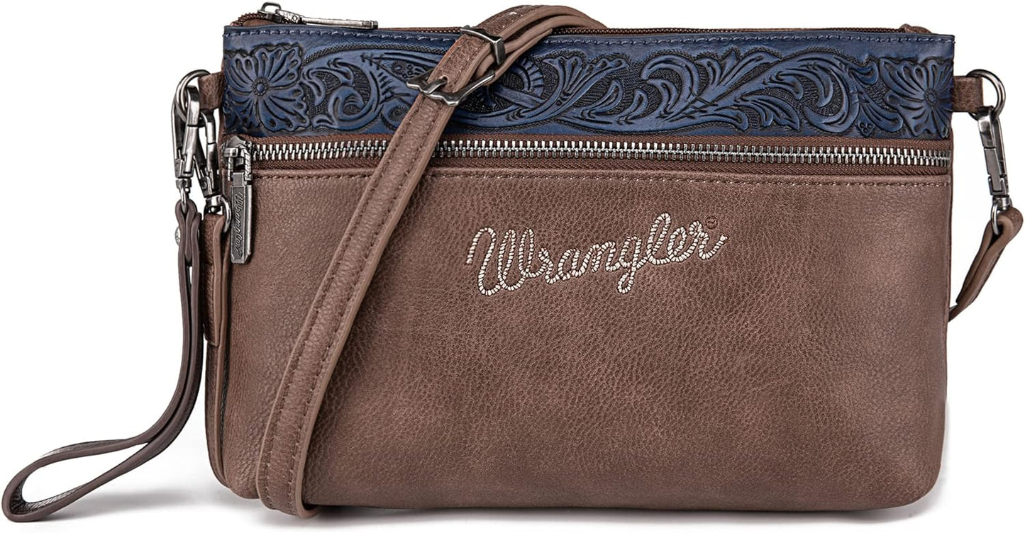 Wrangler Western Crossbody Bags for Women Clutch Wristlet Purse