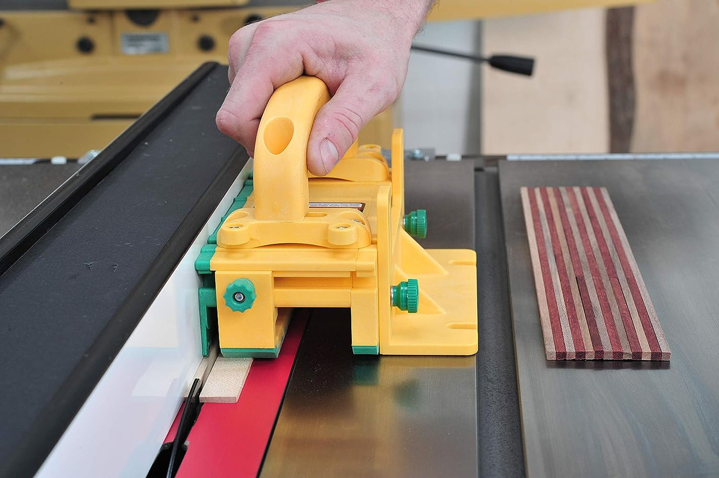 MICROJIG GRR-RIPPER GR-100 3D Table Saw Pushblock, Yellow