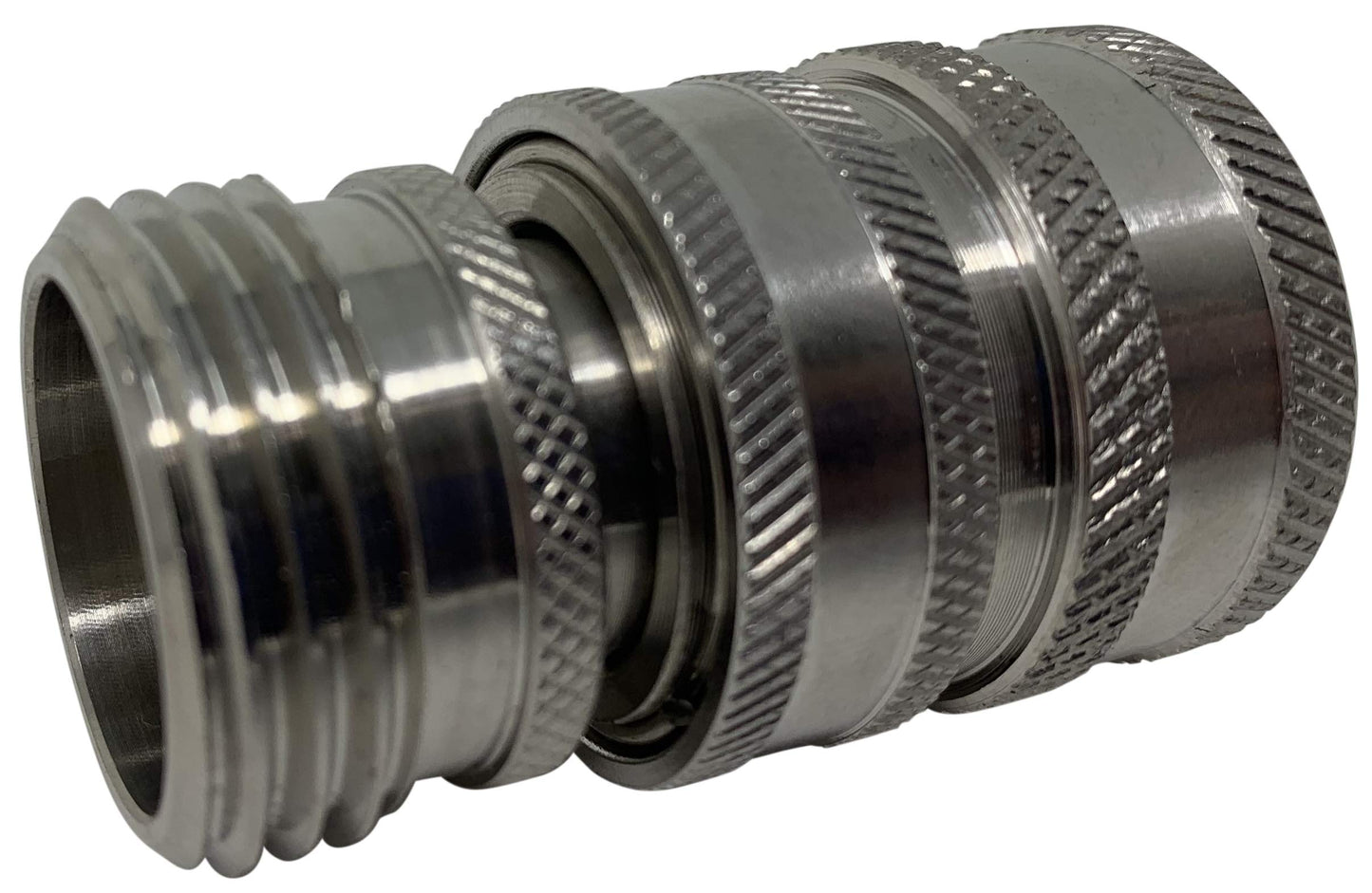 MTM Hydro Garden Hose Adapter 4 Piece 3/4? Quick Connect Fittings Kit, Stainless Steel High Pressure Couplings and Connectors for Pressure Washers and Car Detailing, 2x2