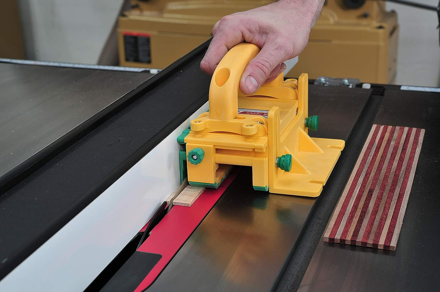 MICROJIG GRR-RIPPER GR-100 3D Table Saw Pushblock, Yellow