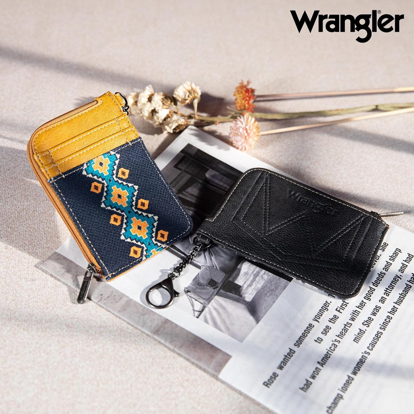 Montana West Wrangler Card Wallet Boho Aztec Credit Card Holder for Women