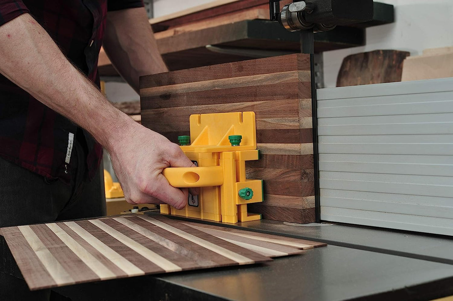 MICROJIG GRR-RIPPER GR-100 3D Table Saw Pushblock, Yellow