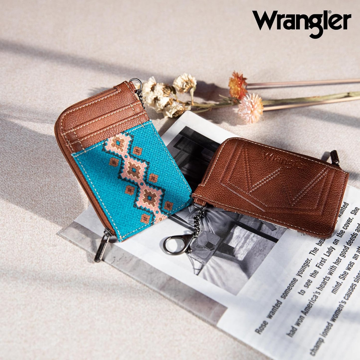 Montana West Wrangler Card Wallet Boho Aztec Credit Card Holder for Women