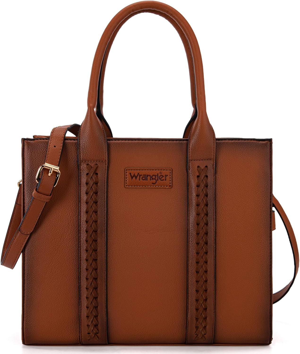 Wrangler Tote Bag for Women Shoulder Purse Handbag with Zipper Crossbody Bag