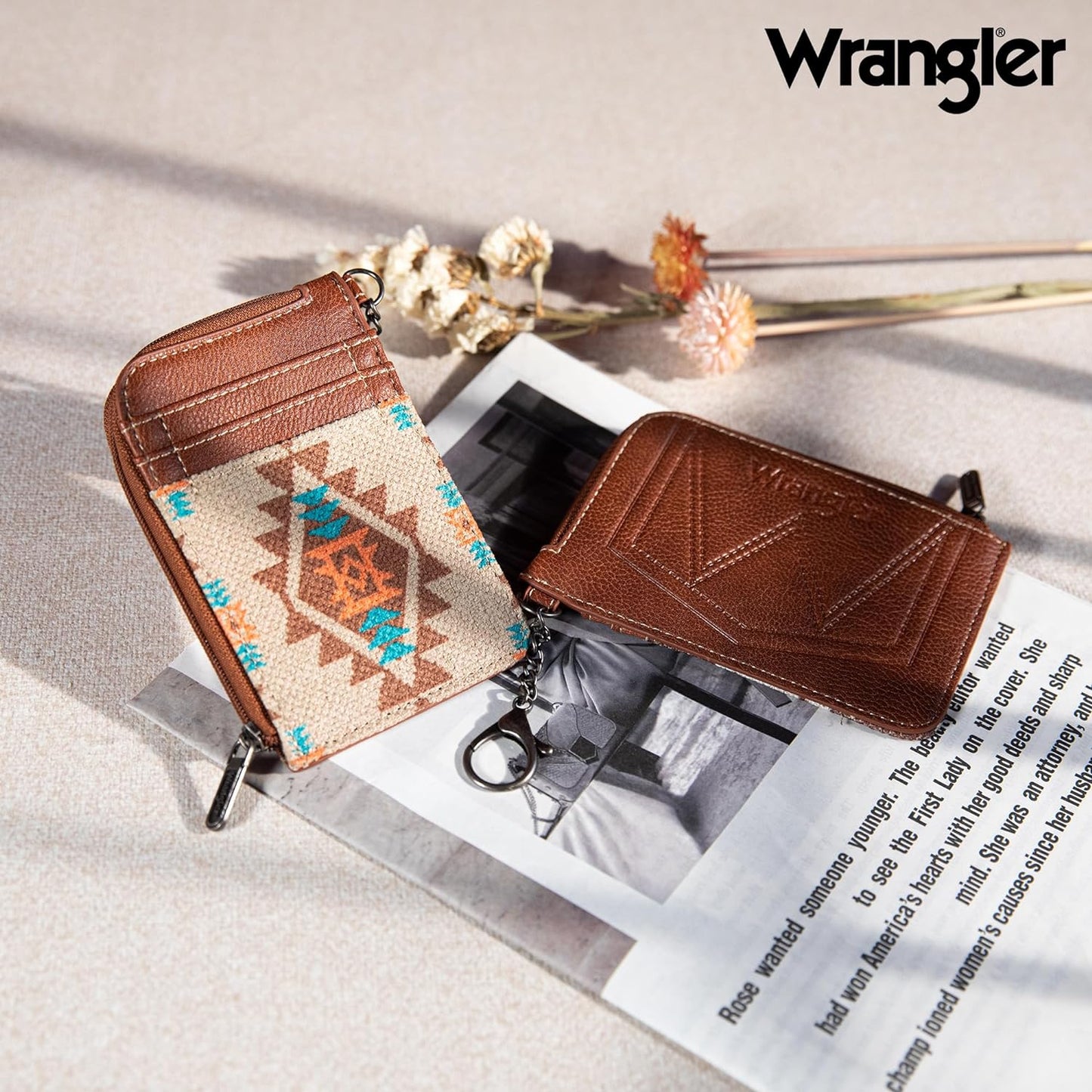 Montana West Wrangler Card Wallet Boho Aztec Credit Card Holder for Women