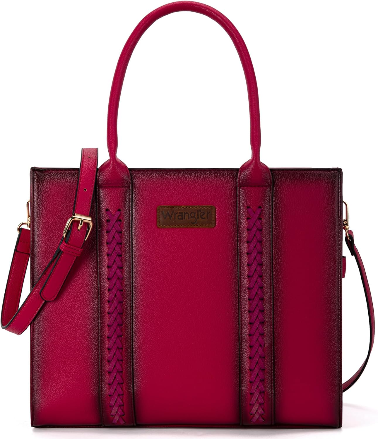 Wrangler Tote Bag for Women Shoulder Purse Handbag with Zipper Crossbody Bag