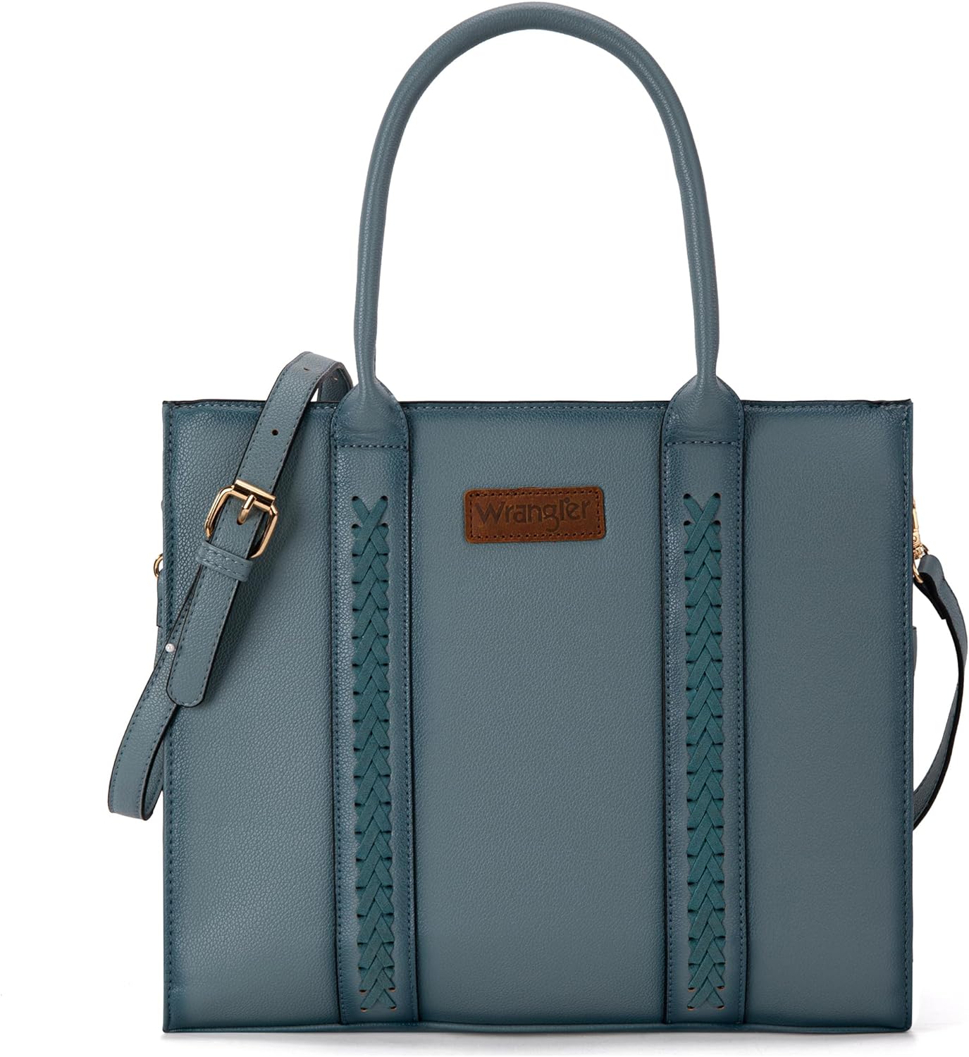 Wrangler Tote Bag for Women Shoulder Purse Handbag with Zipper Crossbody Bag