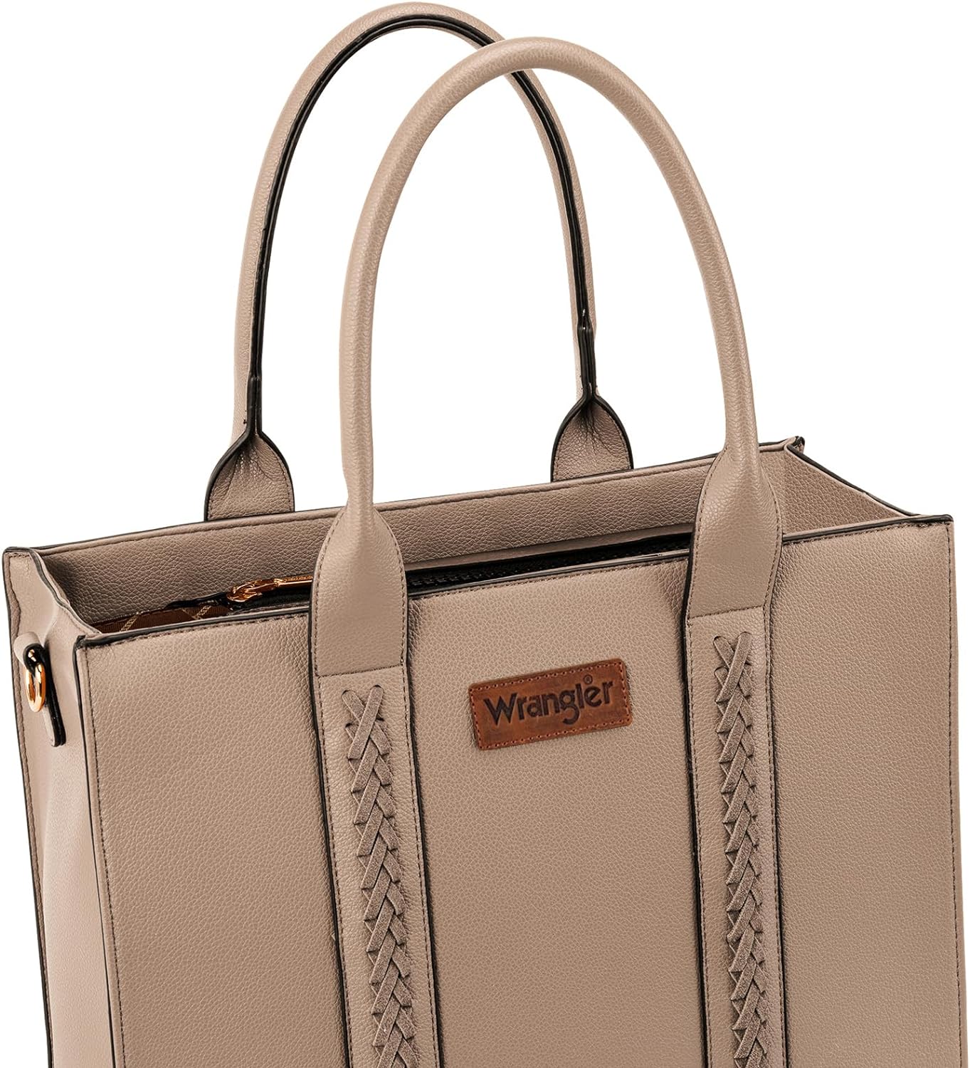 Wrangler Tote Bag for Women Shoulder Purse Handbag with Zipper Crossbody Bag