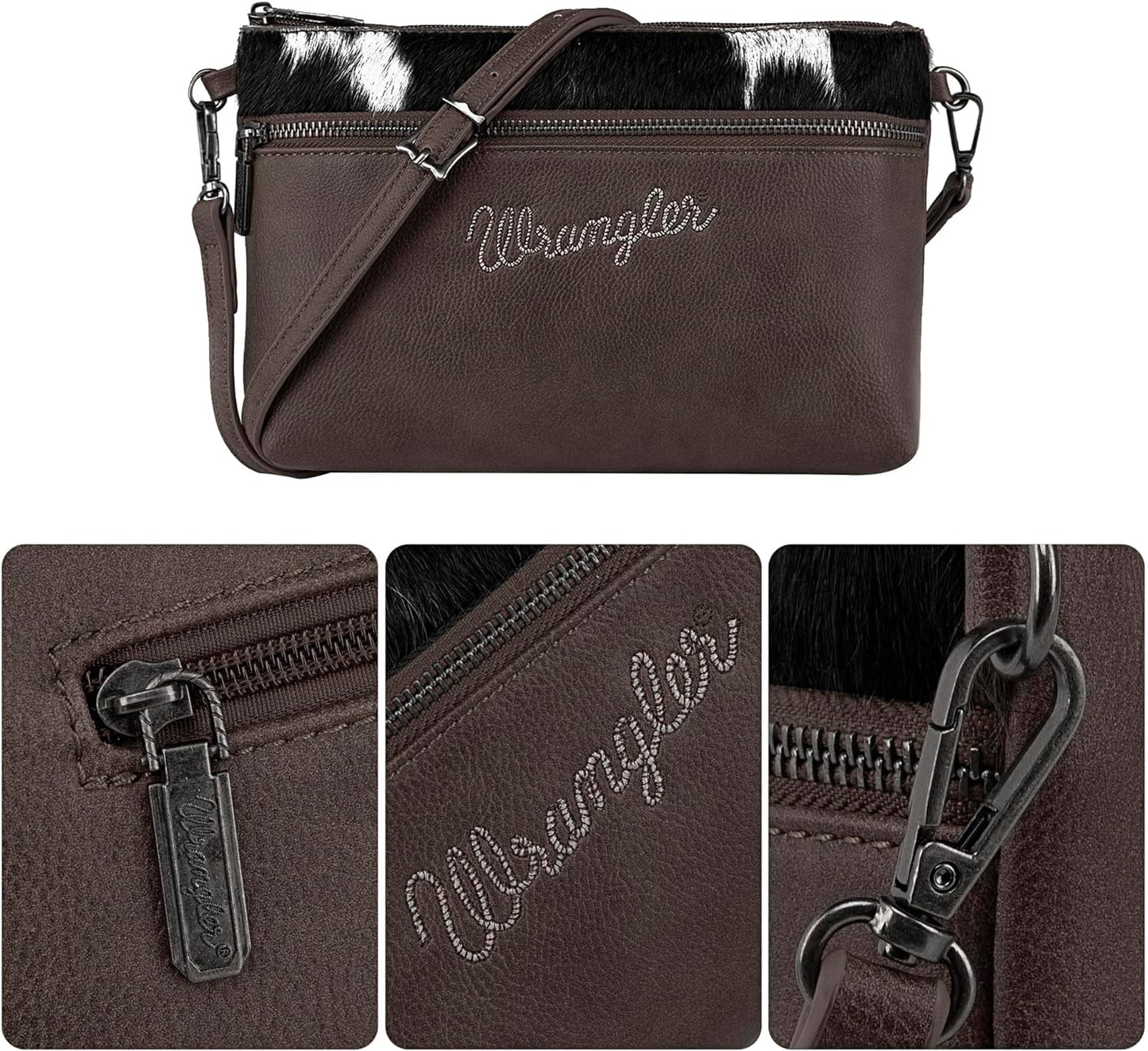 Wrangler Western Crossbody Bags for Women Clutch Wristlet Purse