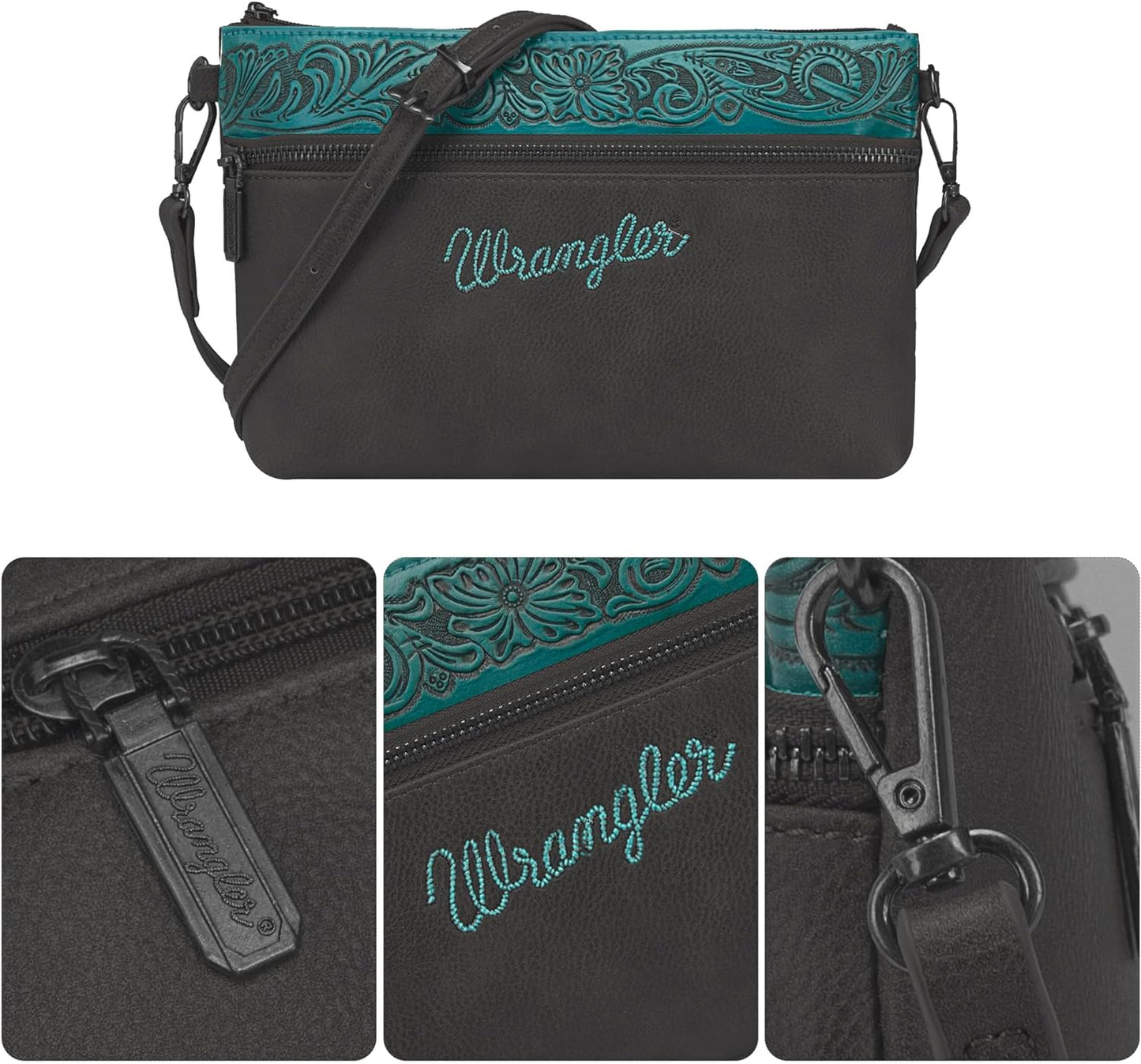 Wrangler Western Crossbody Bags for Women Clutch Wristlet Purse