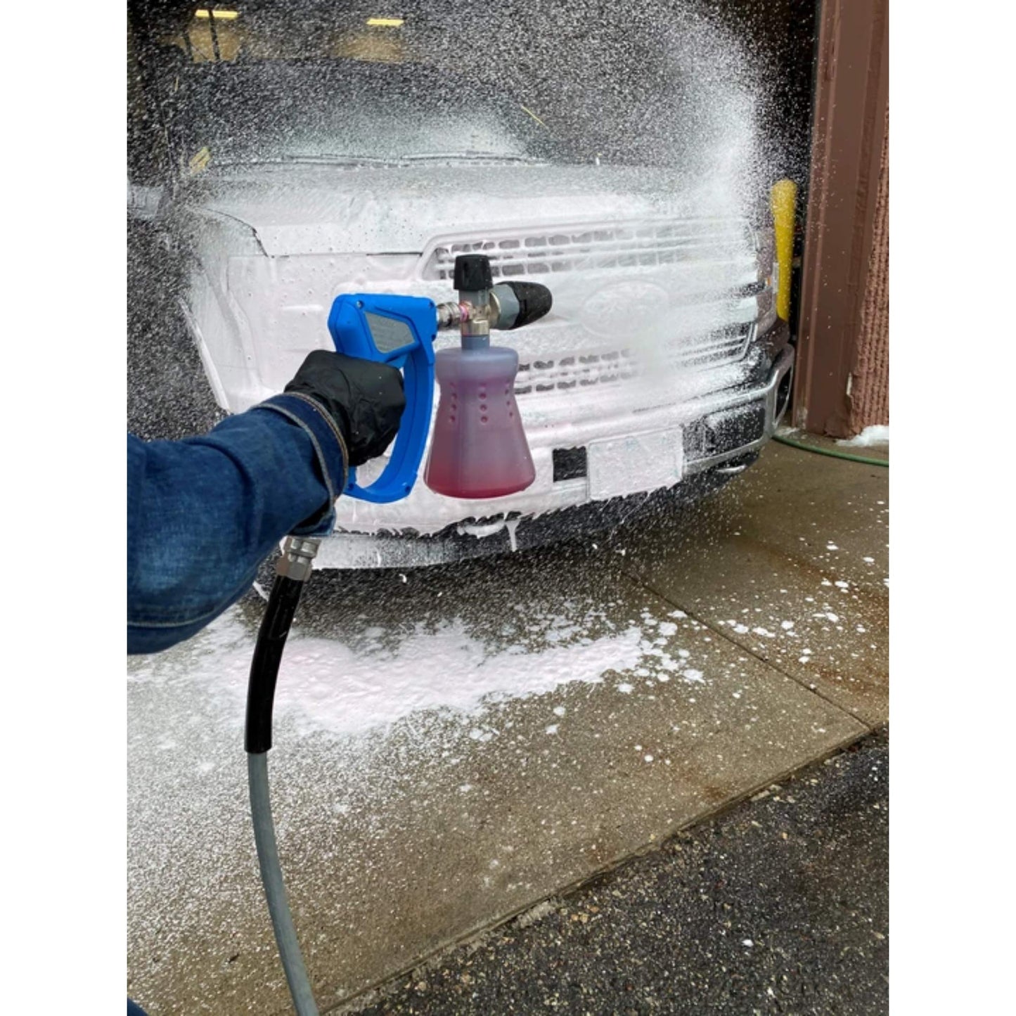 MTM Hydro PF22.2 Foam Cannon Kit Plus Soap, Pressure Washer Car Wash Sprayer Gun, High Pressure Foam Power Washer Attachment, Foam Lance for Boat, Roof, Car Washing, Adjustable Nozzle
