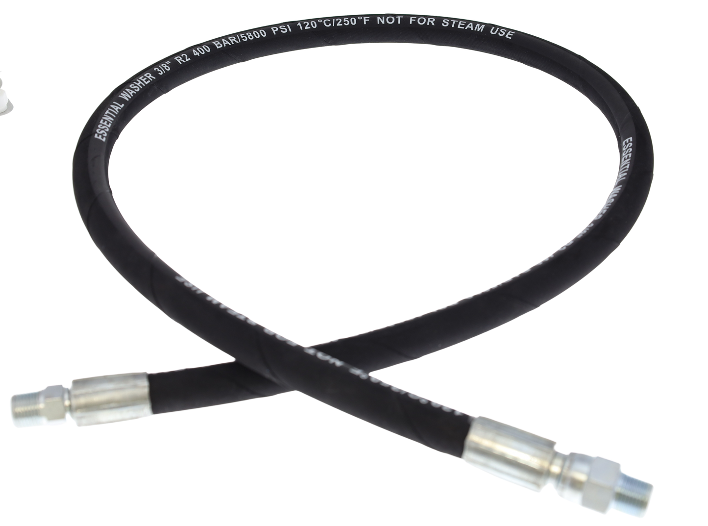 4 FT Whip Line For Pressure Washers | 3/8" 5800 PSI | Heavy Duty Commercial Grade