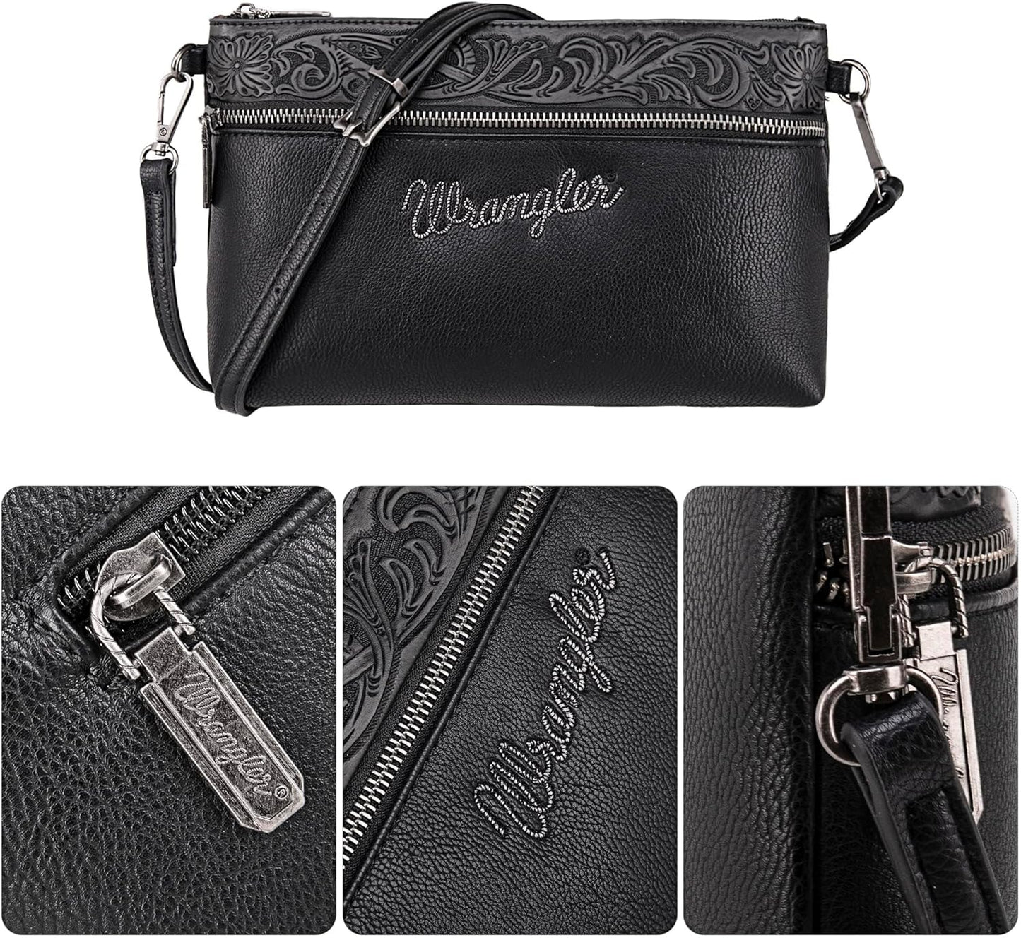 Wrangler Western Crossbody Bags for Women Clutch Wristlet Purse