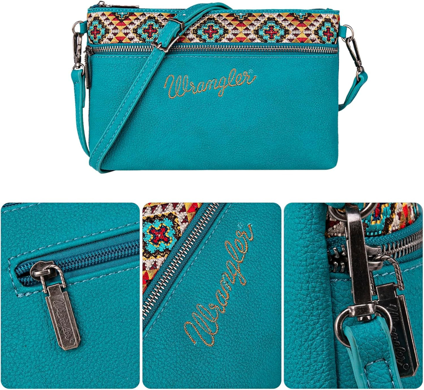 Wrangler Western Crossbody Bags for Women Clutch Wristlet Purse