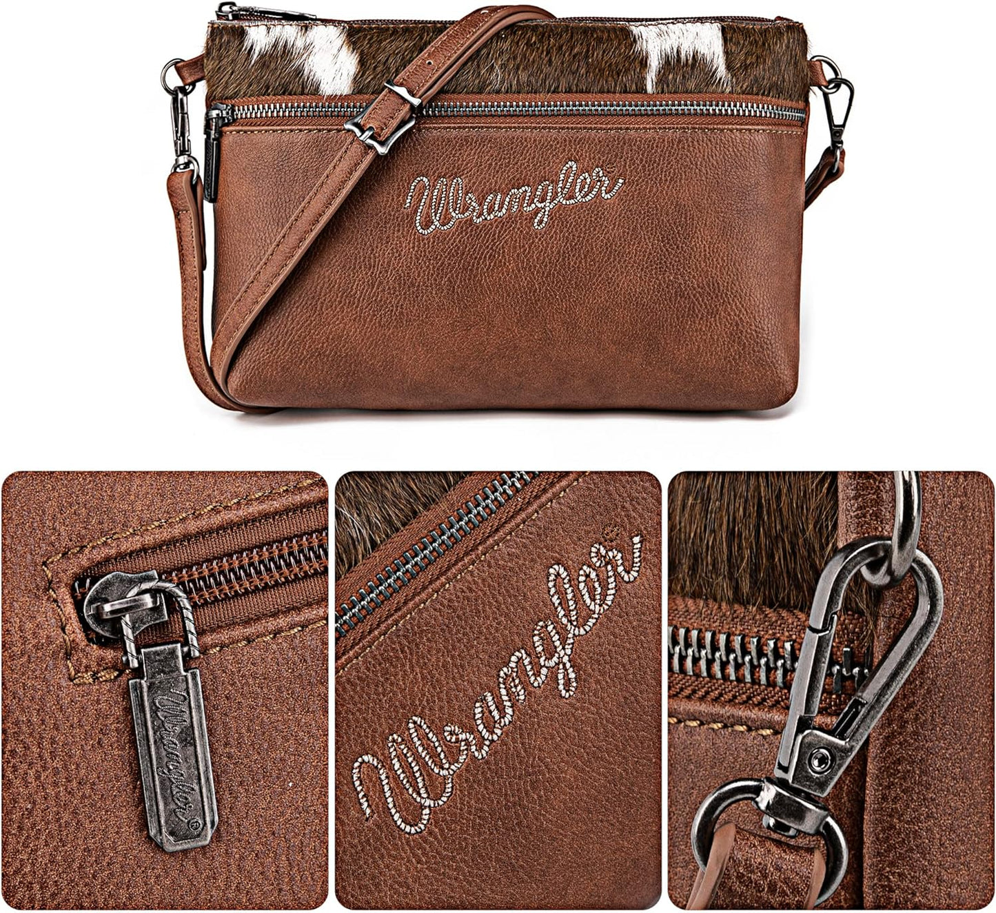 Wrangler Western Crossbody Bags for Women Clutch Wristlet Purse