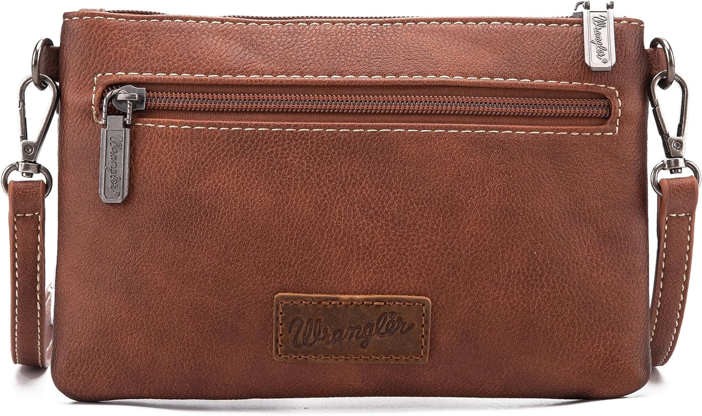 Wrangler Western Crossbody Bags for Women Clutch Wristlet Purse