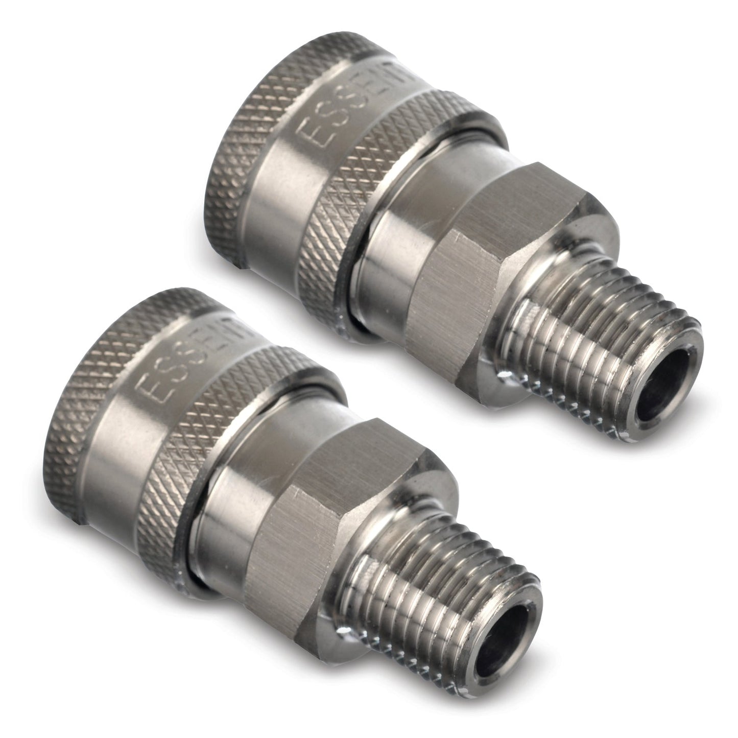 Stainless Steel Pressure Washer Quick Connect Fittings Set Of 2 | Male
