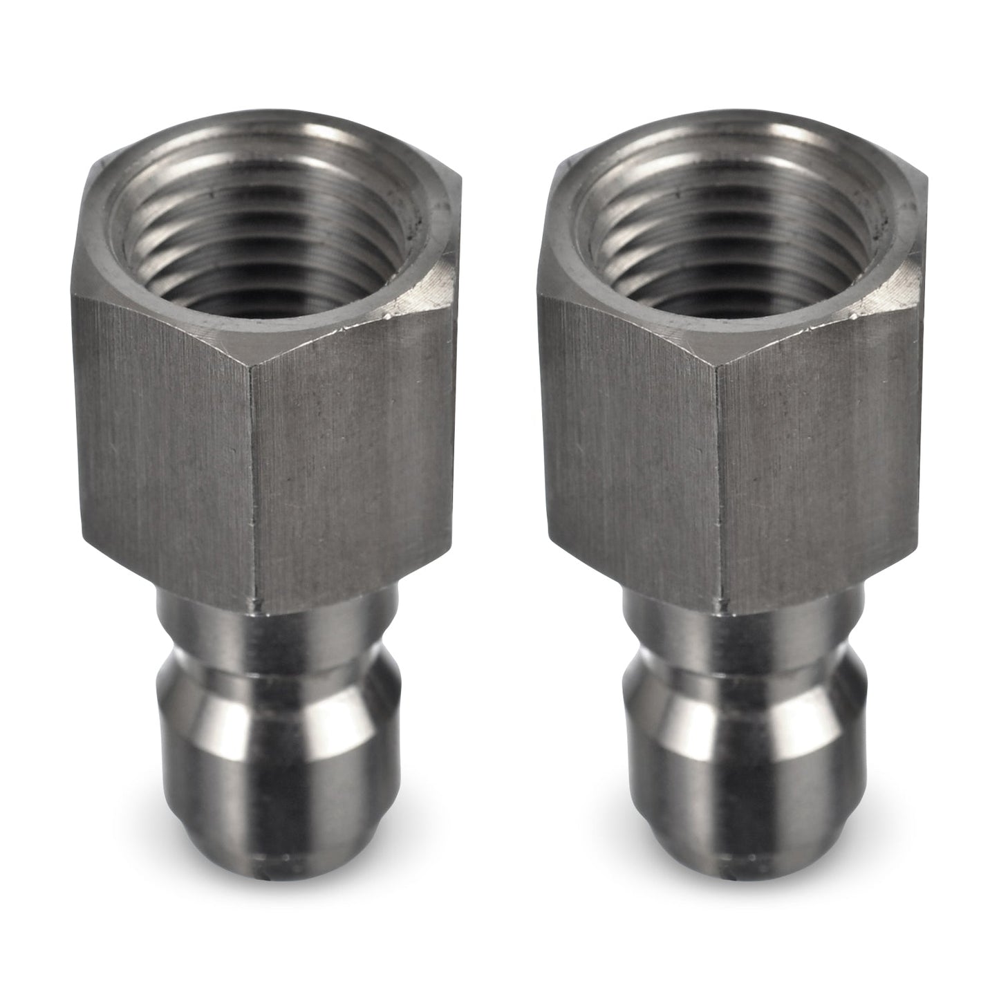 Stainless Steel Pressure Washer Quick Connect Plugs Set Of 2 | Female