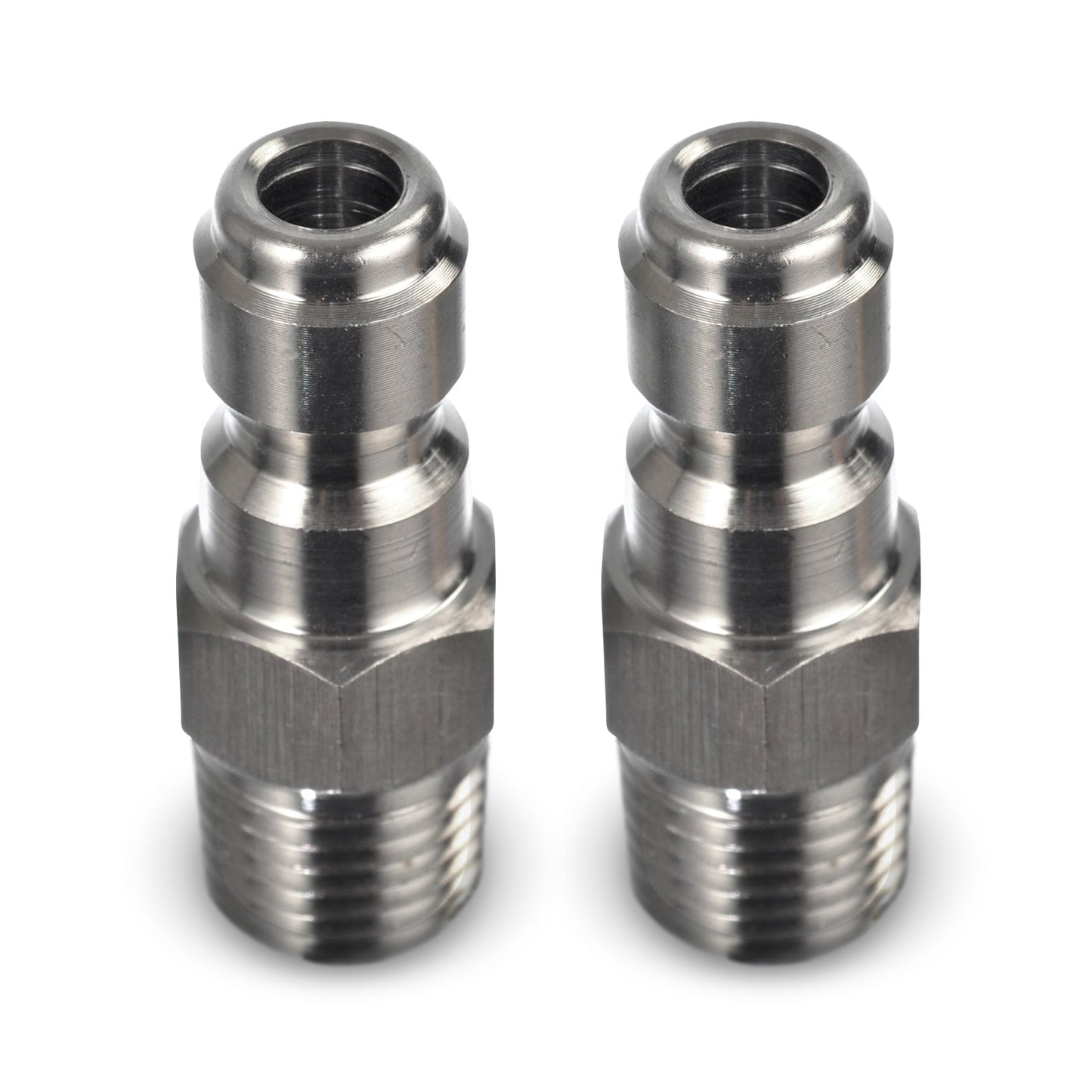 Stainless Steel Pressure Washer Quick Connect Plugs Set Of 2 | Male