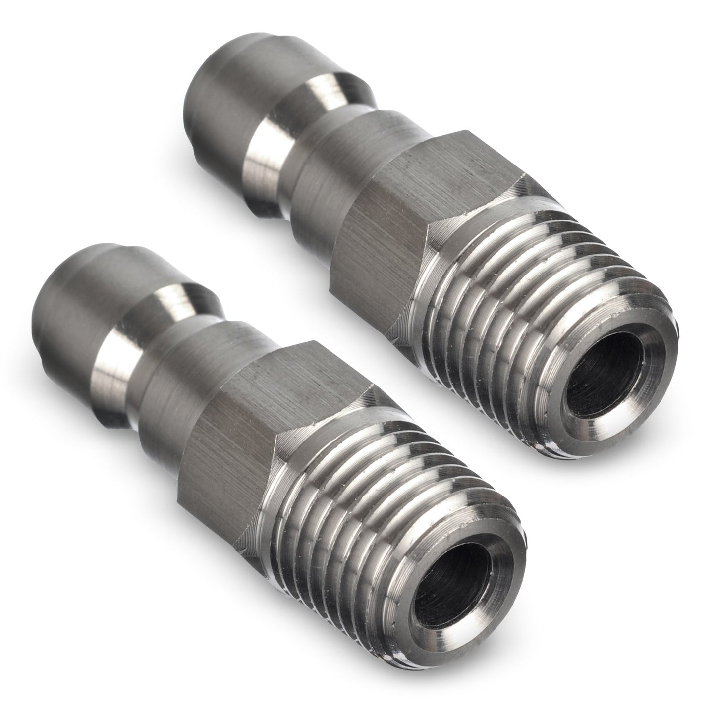 Stainless Steel Pressure Washer Quick Connect Plugs Set Of 2 | Male