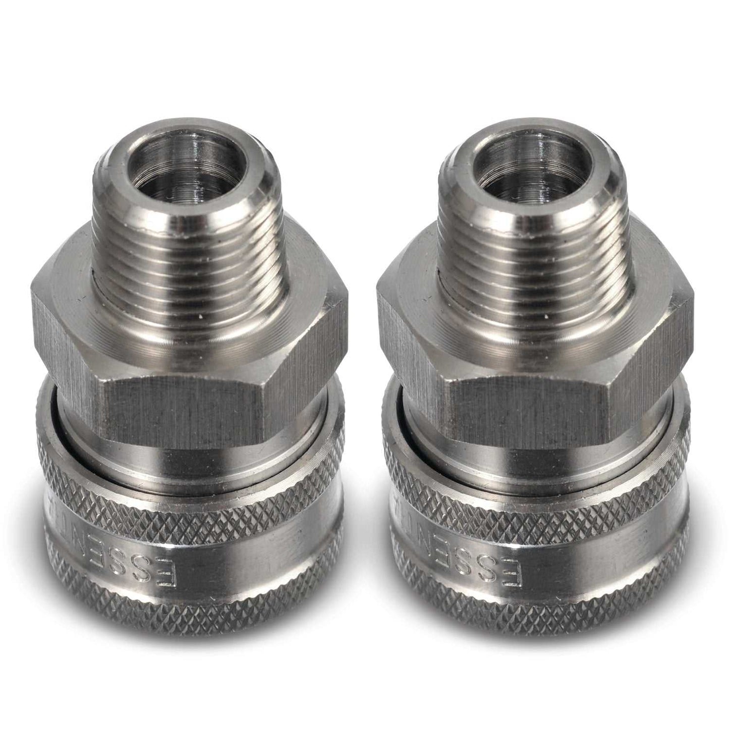 Stainless Steel Pressure Washer Quick Connect Fittings Set Of 2 | Male