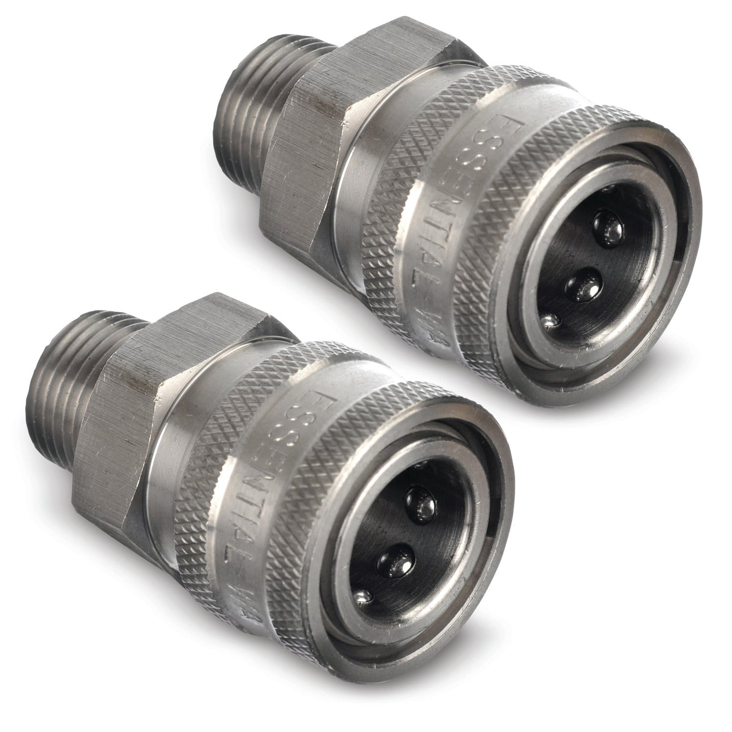Stainless Steel Pressure Washer Quick Connect Fittings Set Of 2 | Male