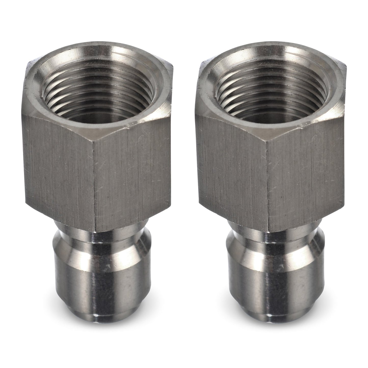 Stainless Steel Pressure Washer Quick Connect Plugs Set Of 2 | Female