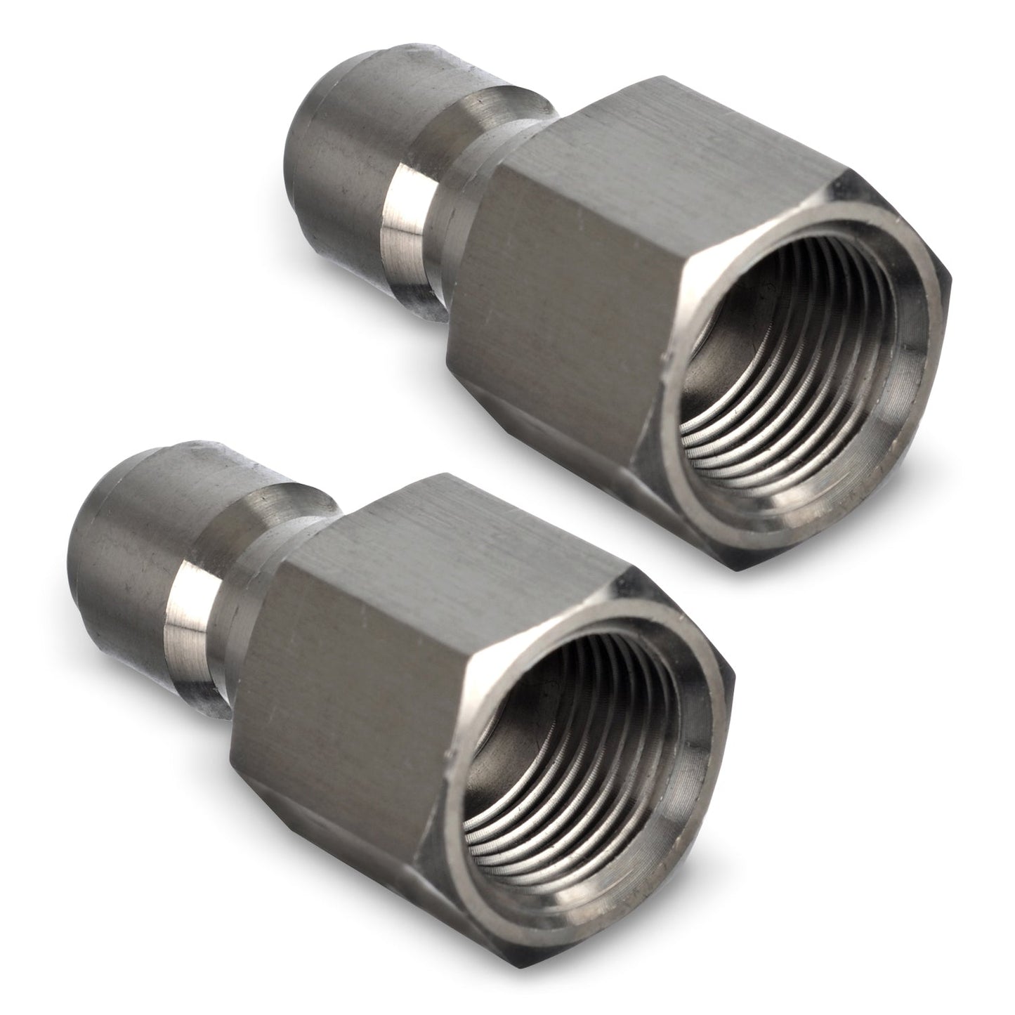 Stainless Steel Pressure Washer Quick Connect Plugs Set Of 2 | Female