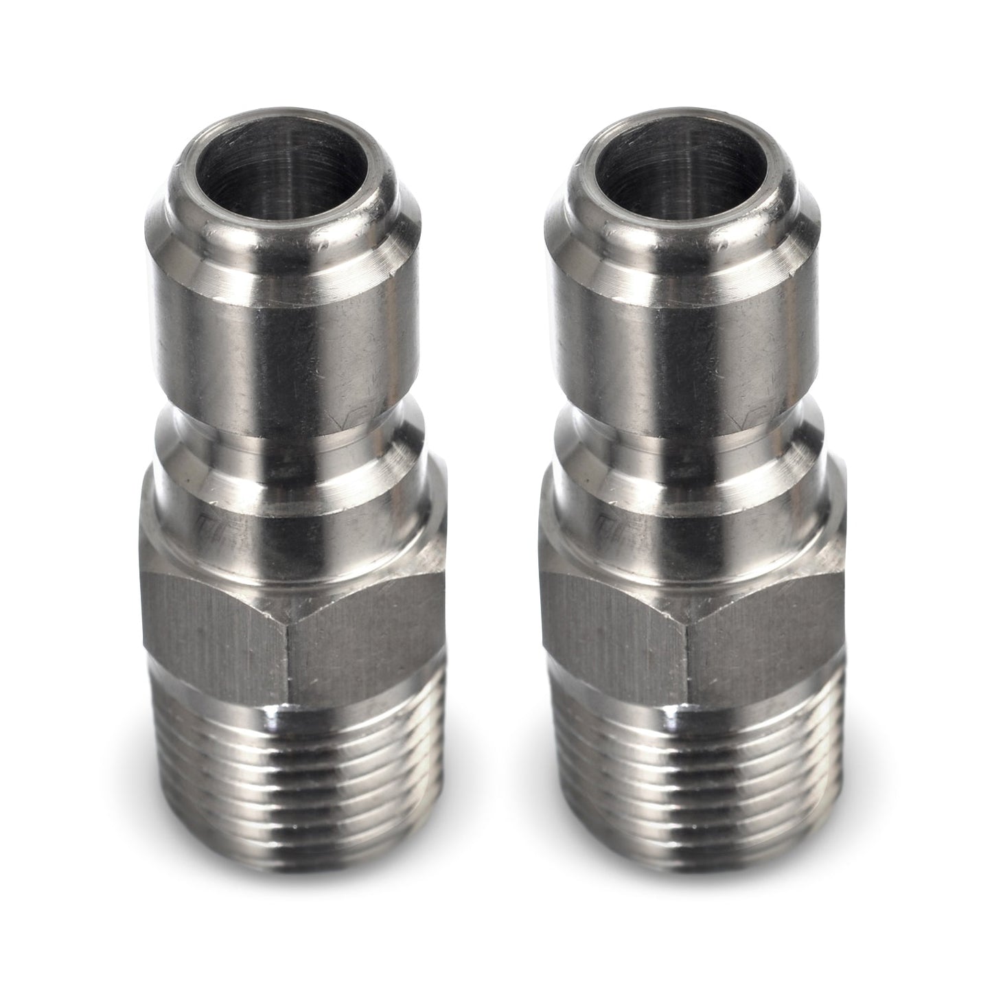 Stainless Steel Pressure Washer Quick Connect Plugs Set Of 2 | Male
