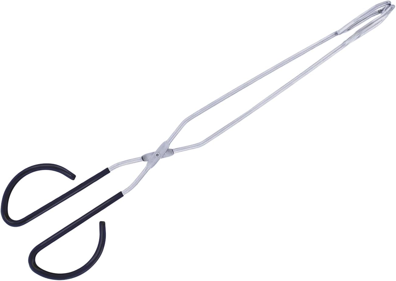 Long Tongs For Grilling | Stainless Steel Scissor Tongs 16" With Comfortable Handle And Rust Resistant