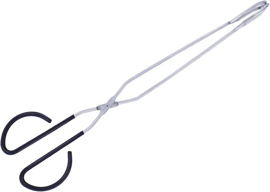 Long Tongs For Grilling | Stainless Steel Scissor Tongs 16" With Comfortable Handle And Rust Resistant