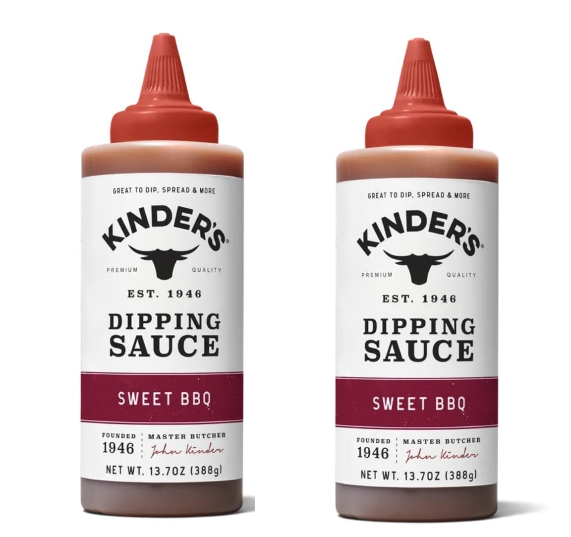Kinder's Marinades, BBQ, Dipping & Wing Sauces - 2 bottles (Sweet & Sour Wing 16.9oz)