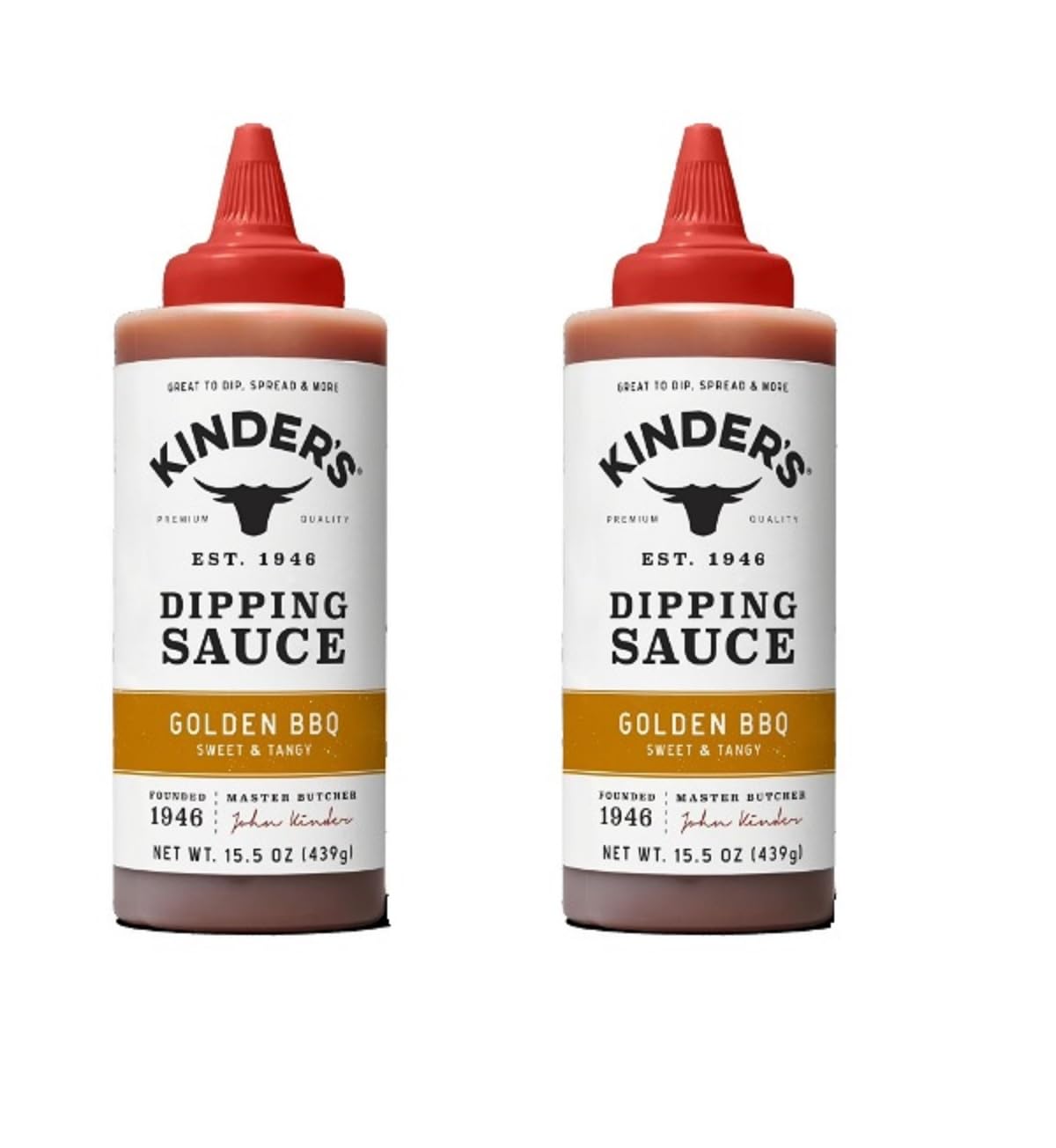 Kinder's Marinades, BBQ, Dipping & Wing Sauces - 2 bottles (Sweet & Sour Wing 16.9oz)