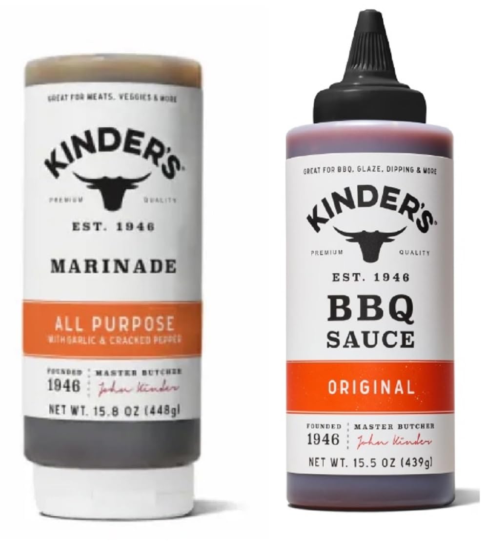 Kinder's Marinades, BBQ, Dipping & Wing Sauces - 2 bottles (Sweet & Sour Wing 16.9oz)