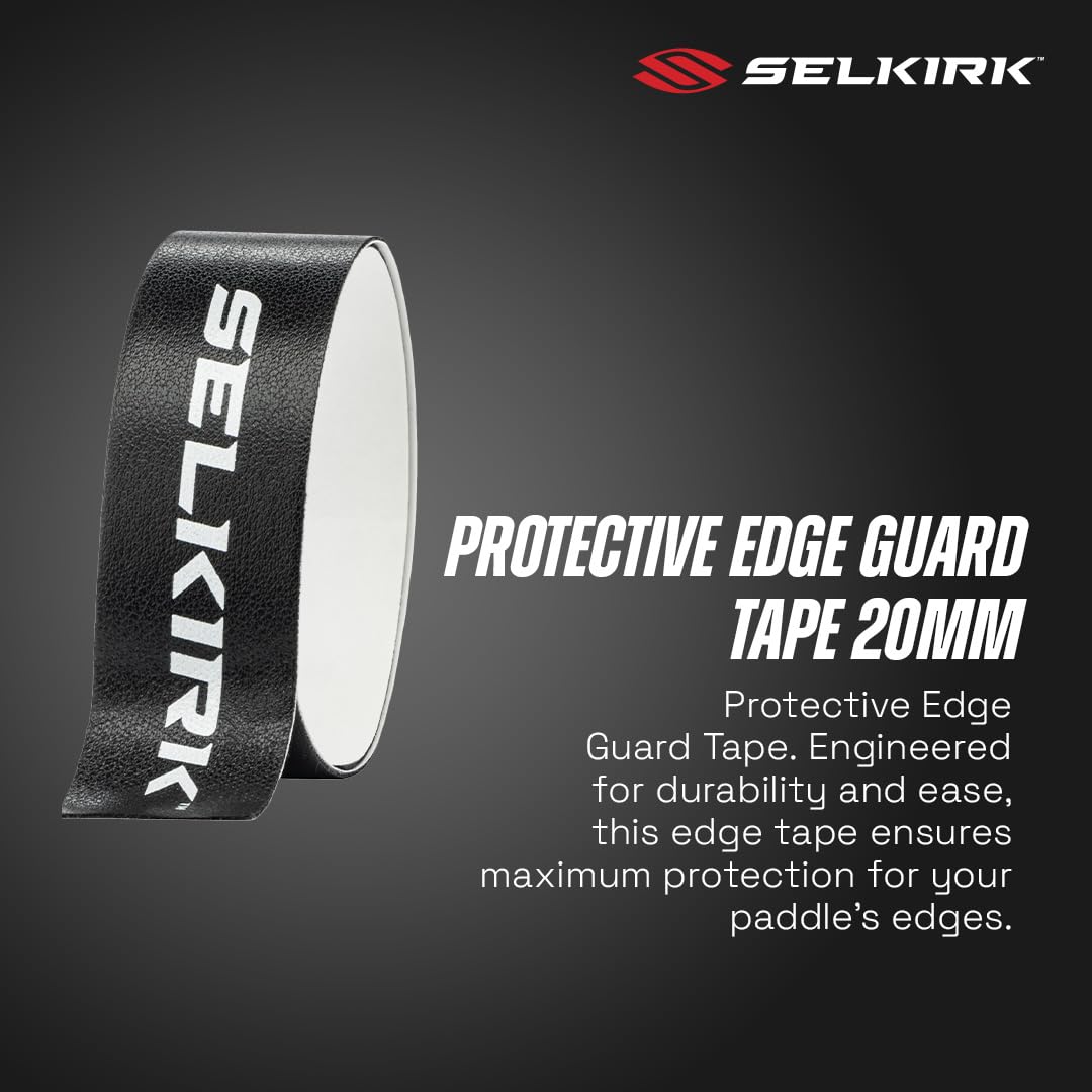 Selkirk Sport Pickleball Edge Guard Tape 15mm and 30mm | Heavy-Duty Paddle Protection | Lightweight & Sleek Impact Tape | Easy Application & Clean Removal
