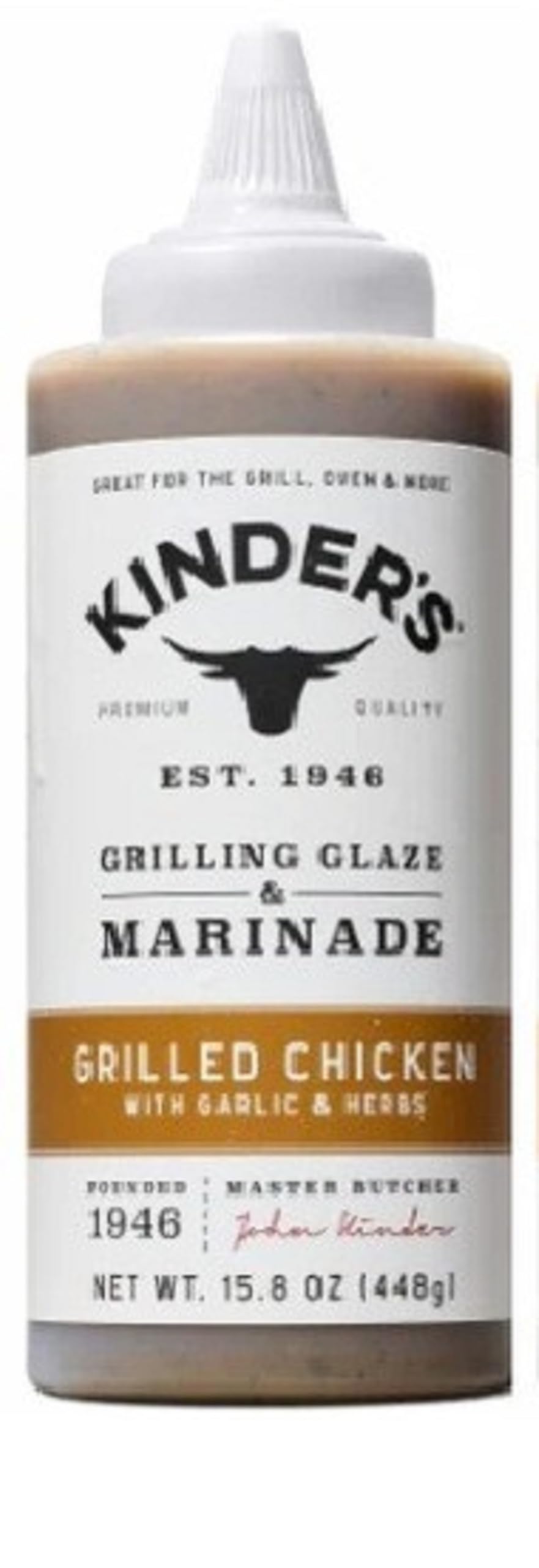 Kinder's Marinades, BBQ, Dipping & Wing Sauces - 1 bottle (Sticky Honey Wing 15.8oz)