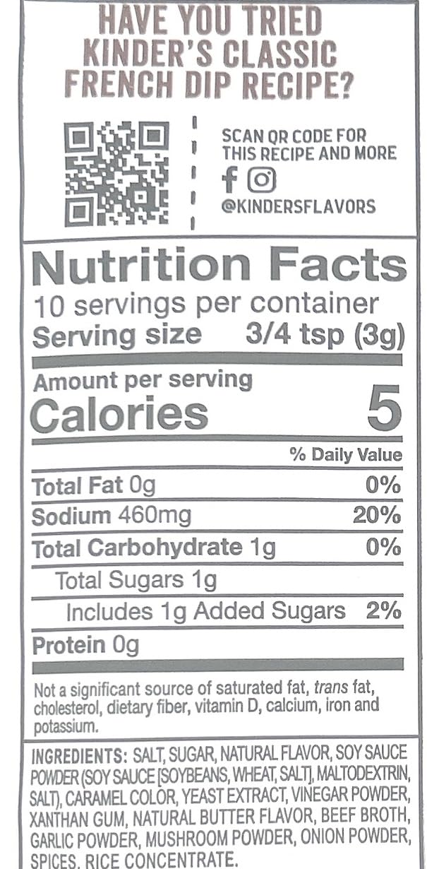 Kinder's Seasoning Mixes 1oz - 2 packets (Bone Broth Gravy Classic Beef)