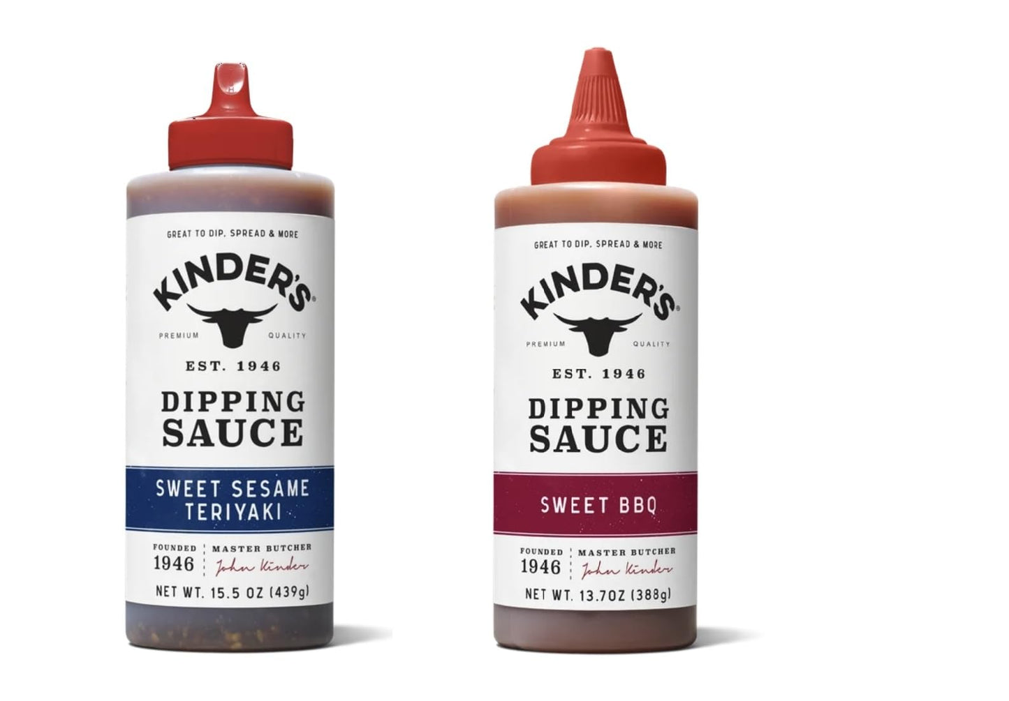 Kinder's Marinades, BBQ, Dipping & Wing Sauces - 2 bottles (Sweet & Sour Wing 16.9oz)
